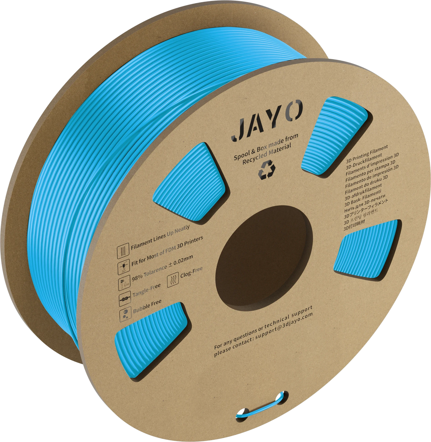 JAYO PLA Meta 1.1KG 3D Printer Filament Cardboard Spool
