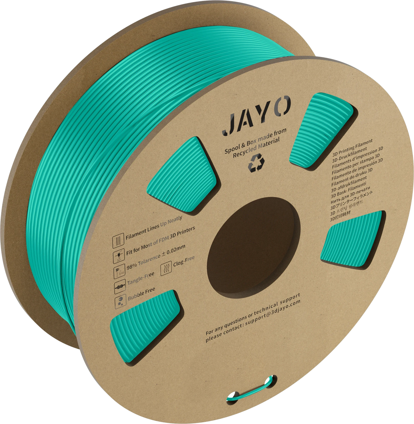 JAYO PLA Meta 1.1KG 3D Printer Filament Cardboard Spool
