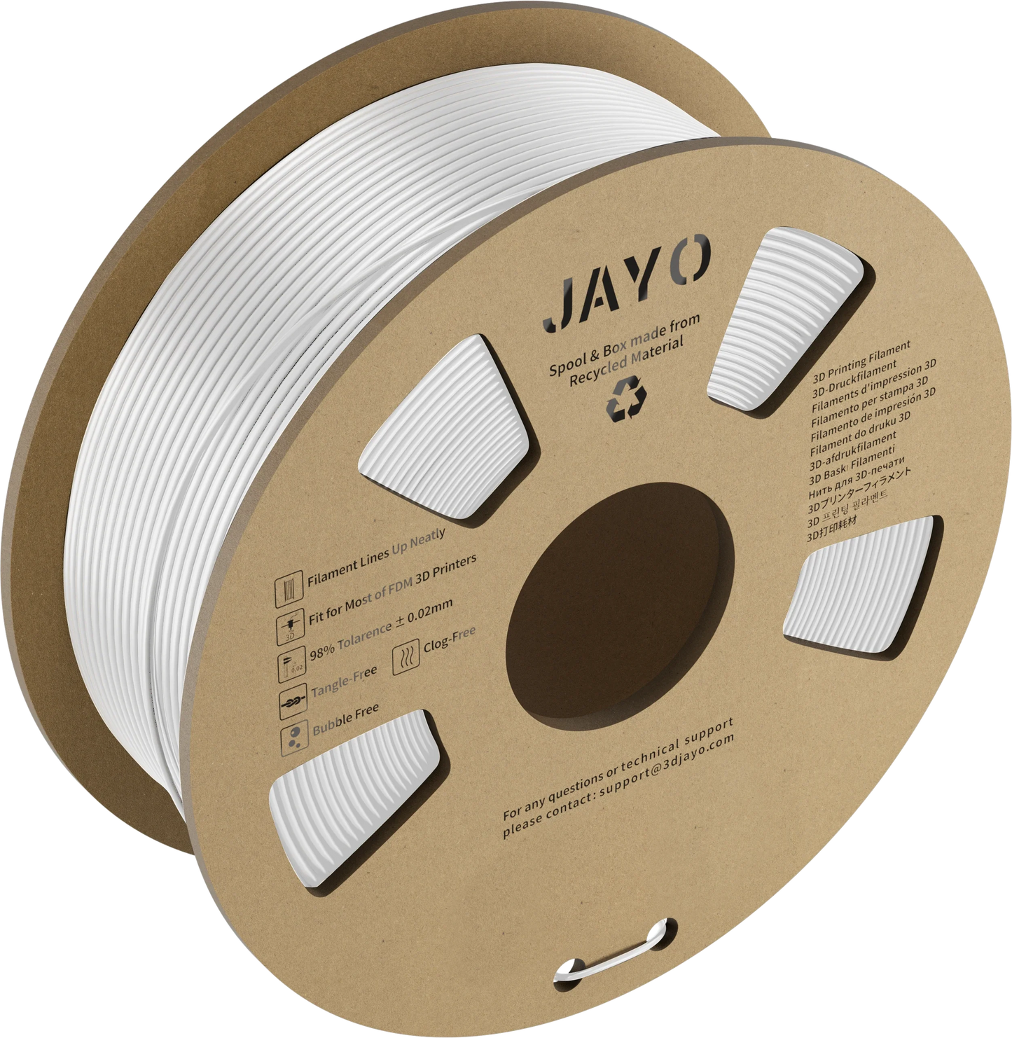 JAYO PLA Meta 1.1KG 3D Printer Filament Cardboard Spool