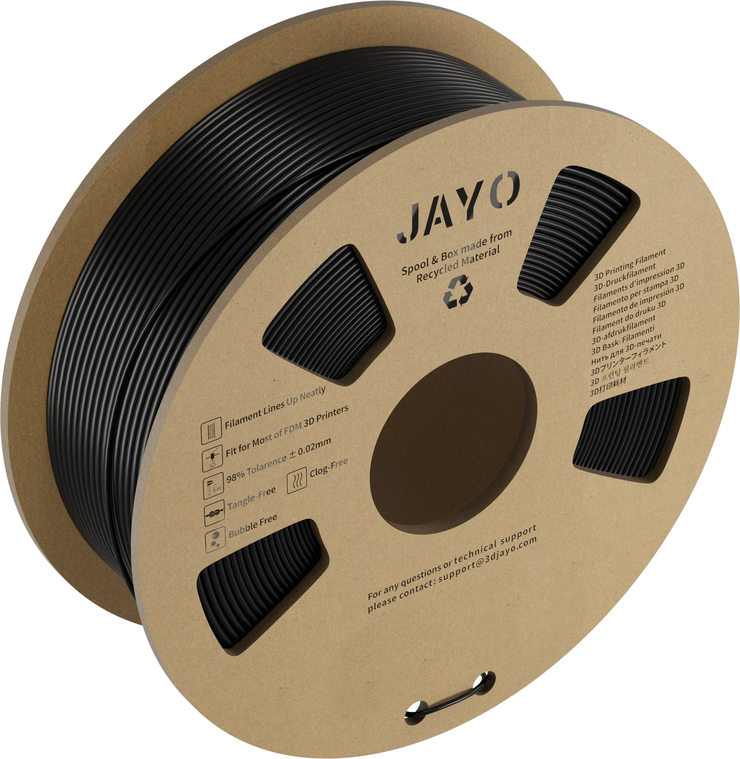 JAYO PLA Meta 1.1KG 3D Printer Filament Cardboard Spool