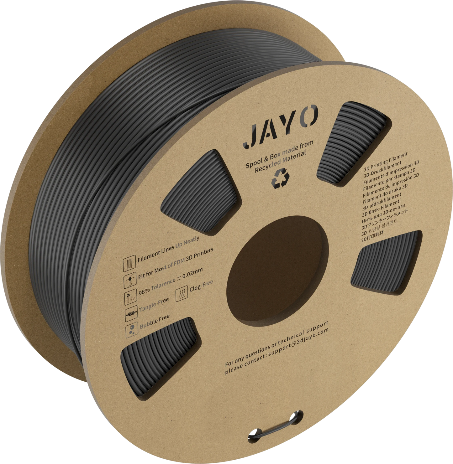 JAYO PLA Meta 1.1KG 3D Printer Filament Cardboard Spool