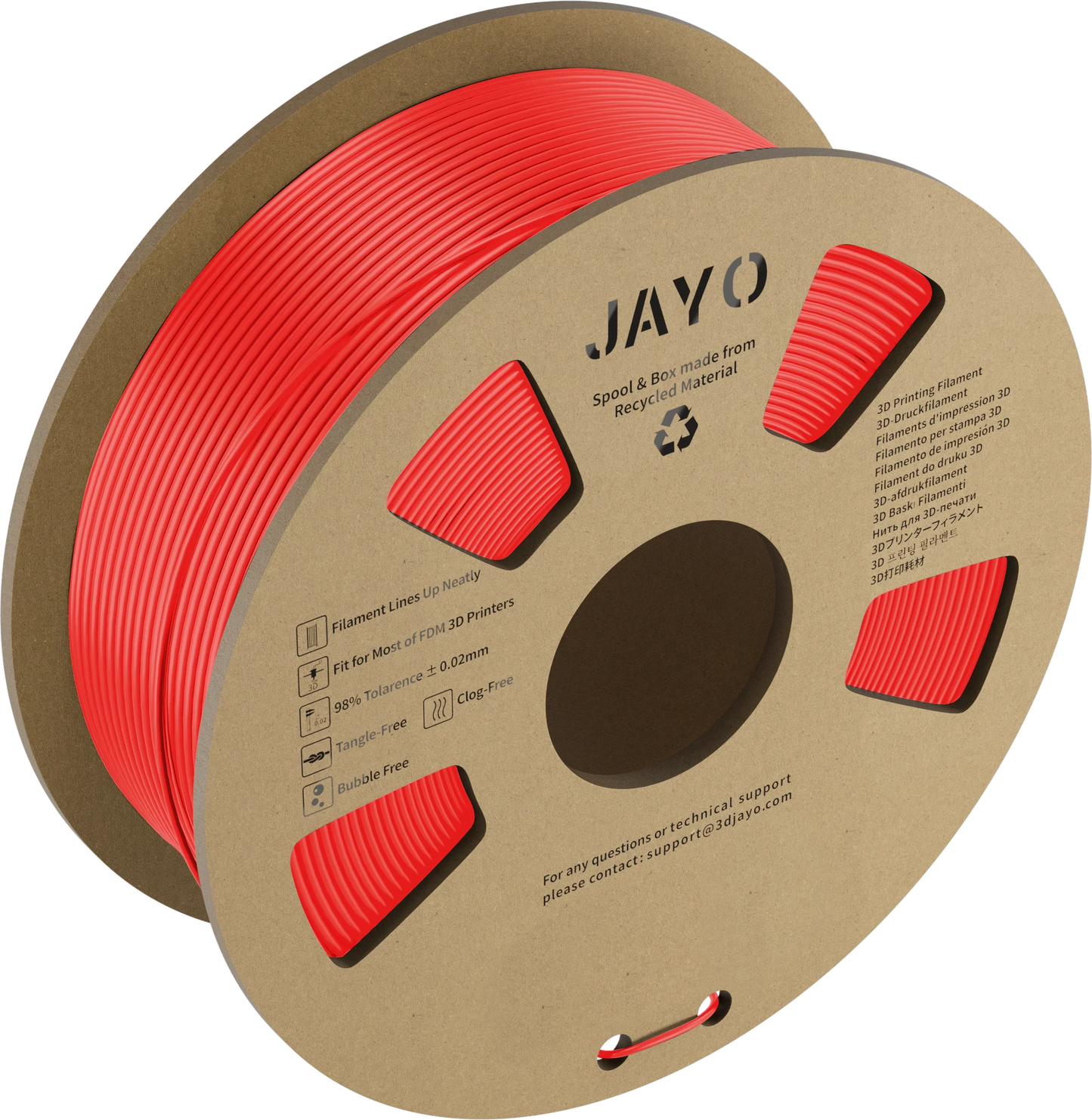 JAYO PLA Meta 1.1KG 3D Printer Filament Cardboard Spool