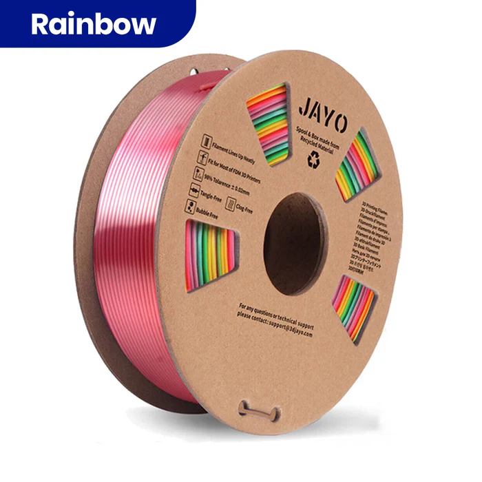 JAYO PLA Rainbow 1.1KG 3D Printer Filament Cardboard Spool